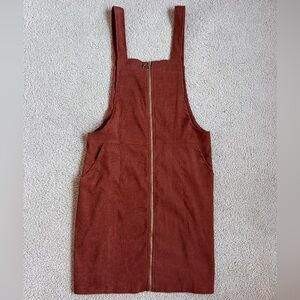 Corduroy Rust Orange Dress